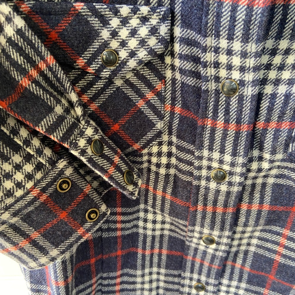 Pendleton Snap Button Plaid Fitted Flannel Shirt - image 3